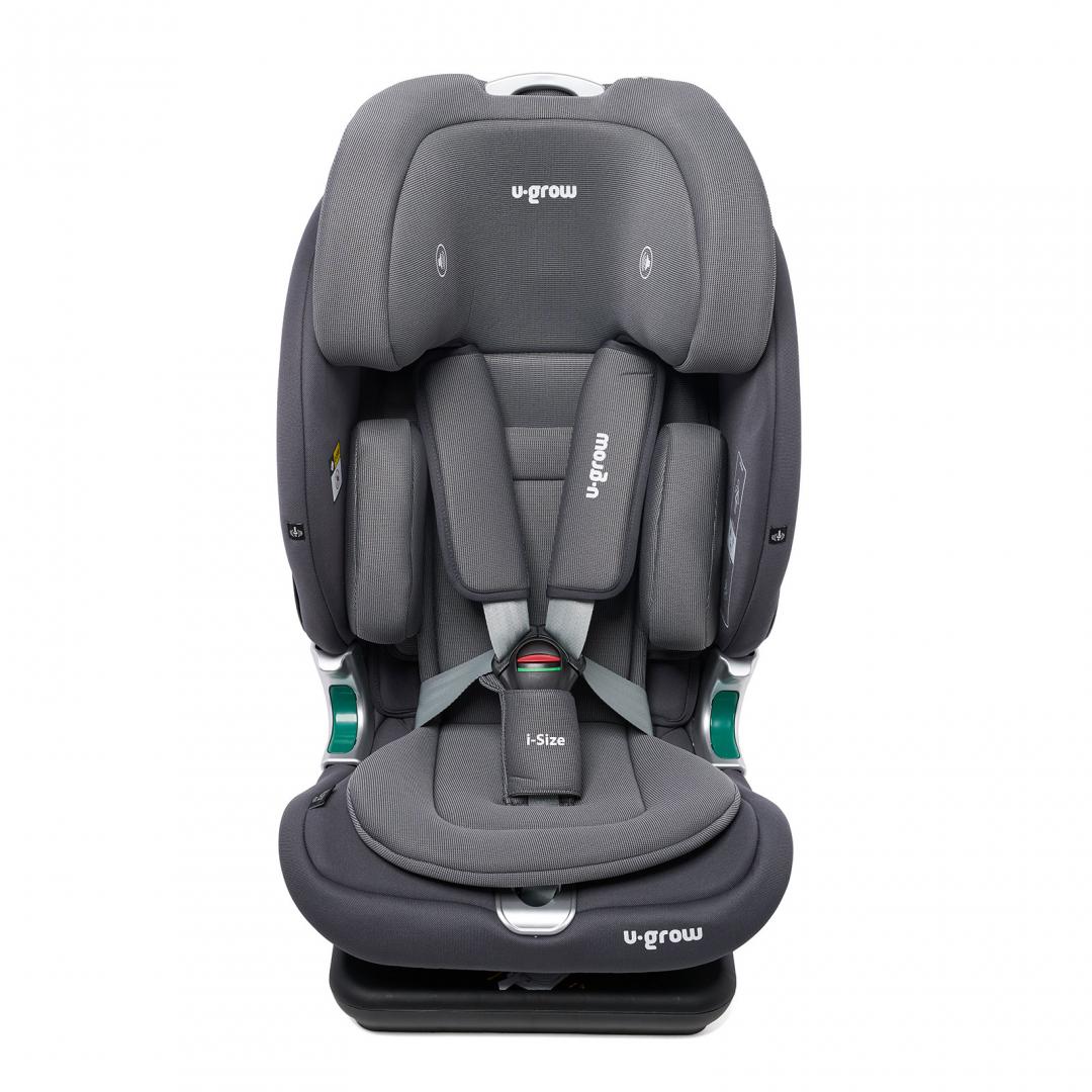 Scaun Auto U-GROW Goldfix Plus Isofix Gri Bluetooth - imagine 2
