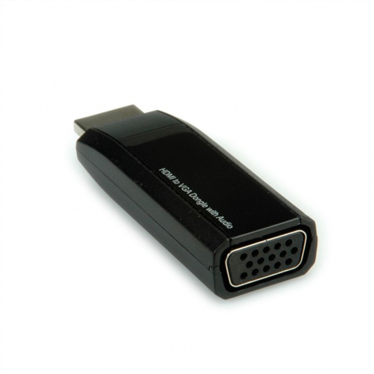 Adaptor HDMI la VGA cu Audio Roline, Full HD