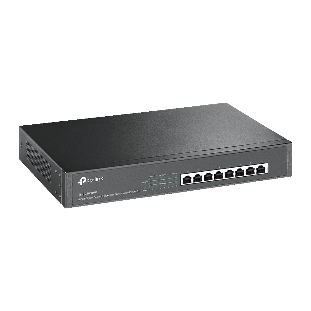 Switch TP-LINK TL-SG1008MP 8 Porturi PoE+ Gigabit 126W - imagine 6
