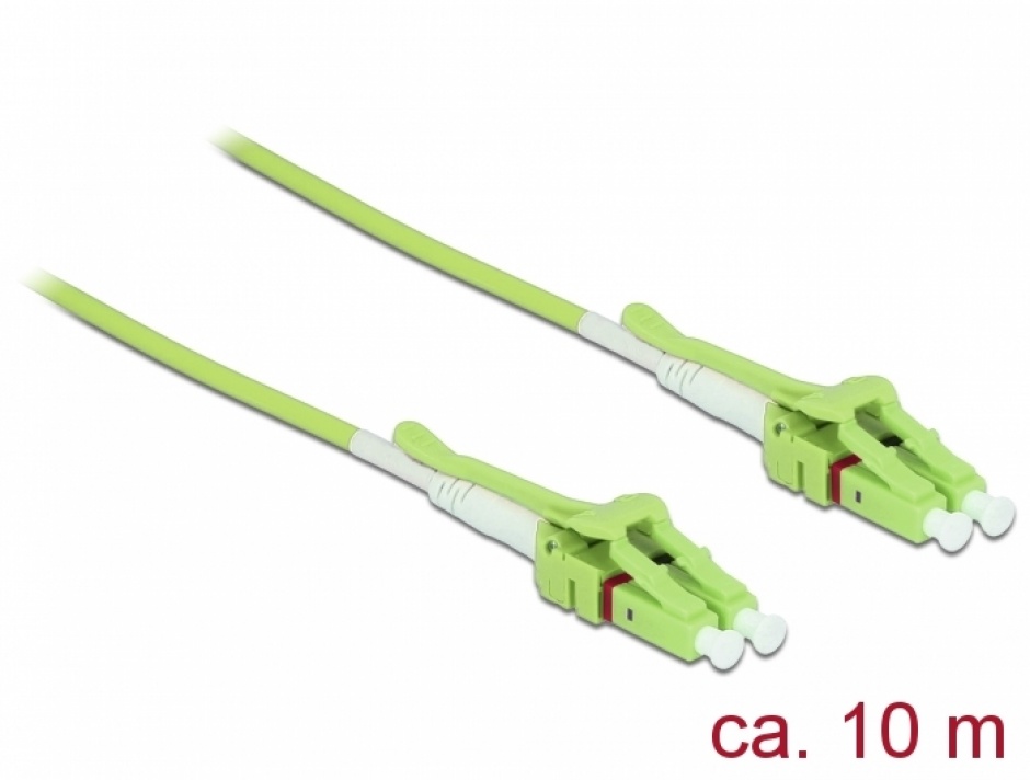 Cablu Fibra Optica LC-LC OM5 Uniboot 10m Delock