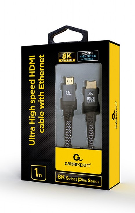 Cablu HDMI 2.1 8K Premium Gembird 2m Conectori Auriti - imagine 2