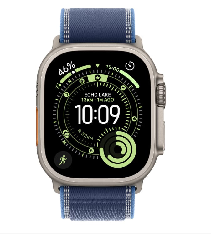 Apple Watch Ultra 3 GPS+Cellular 49mm - Titan Blue Trail - imagine 2