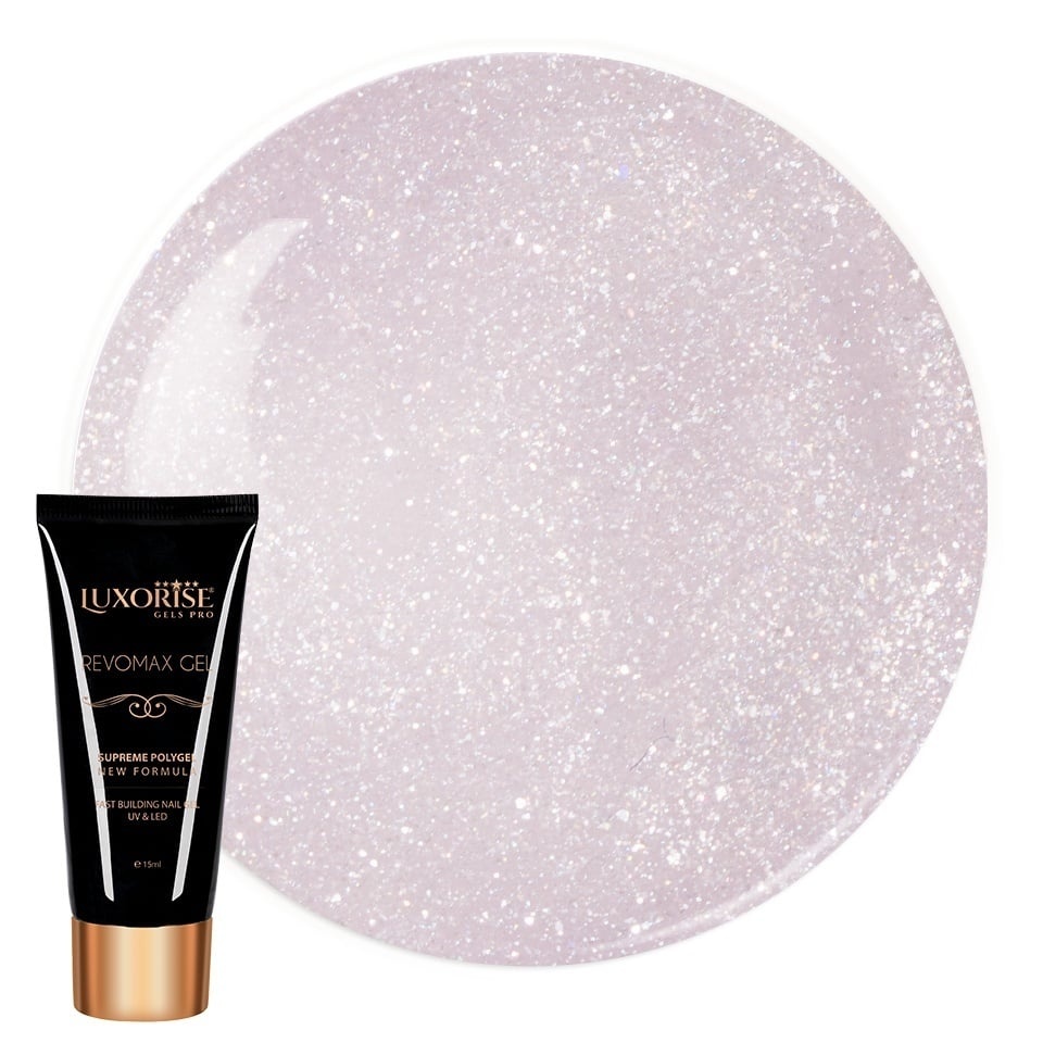 Polygel Luxorise Smoky Blush 15ml - Modelare Ușoară