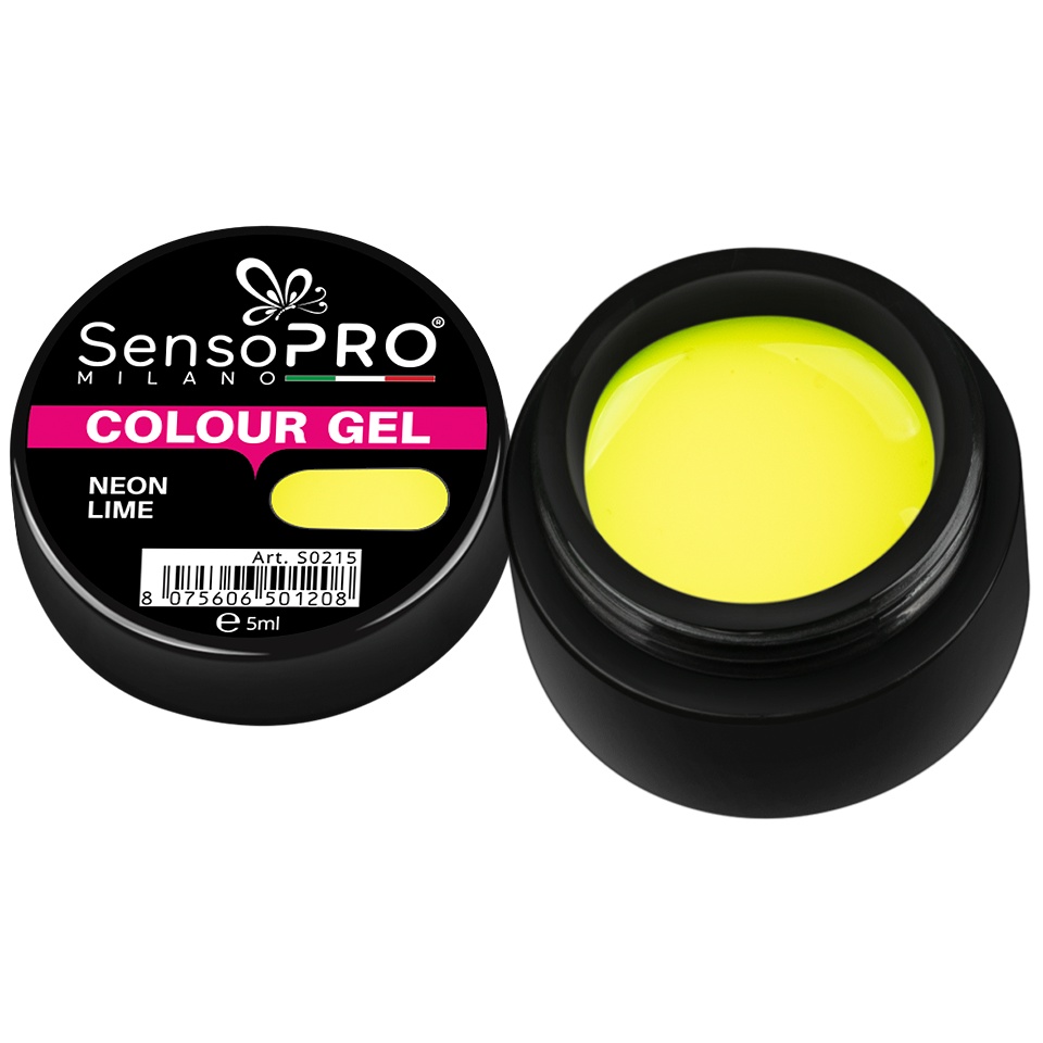 Gel UV Colorat Neon Lime SensoPRO 5ml
