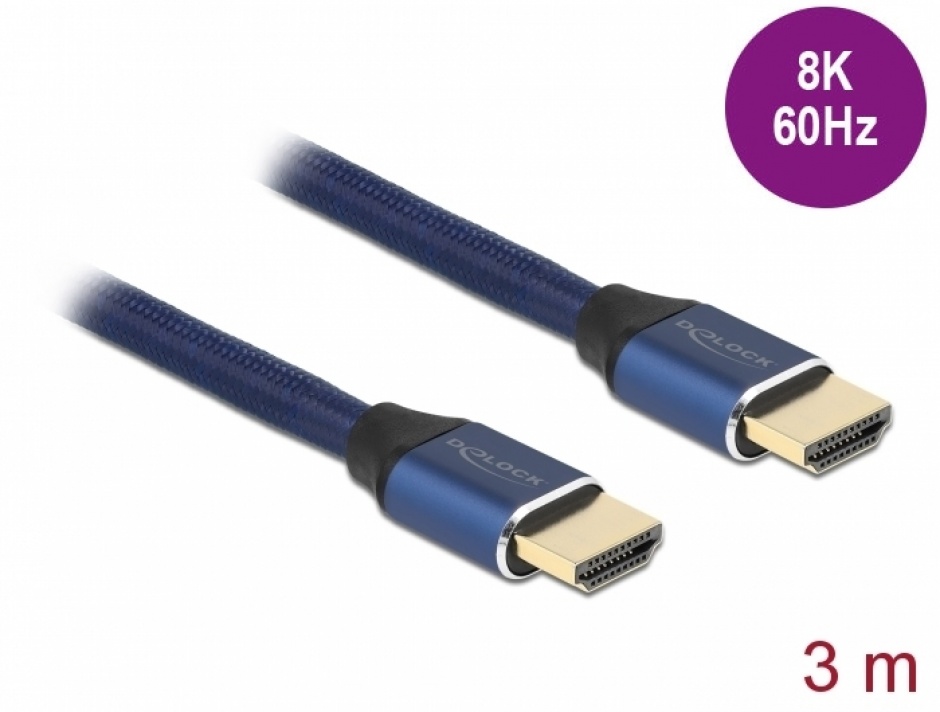 Cablu HDMI Delock 8K 3m, 48Gbps, eARC