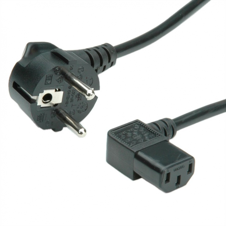 Cablu alimentare PC C13 1.8m 90° Value