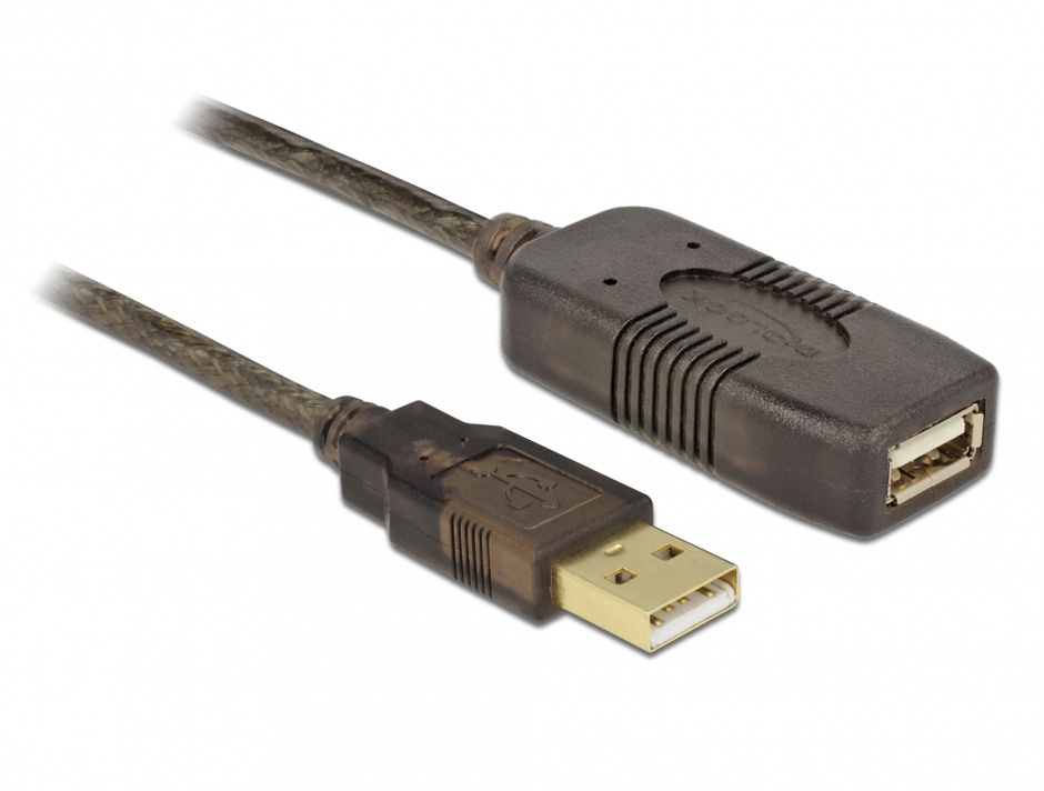 Cablu USB Activ Delock 2.0, Lungime 30m