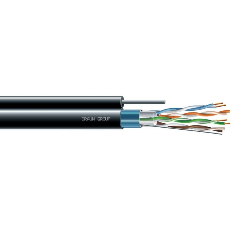 Cablu F/UTP Cat6 Exterior Braun 100% Cupru