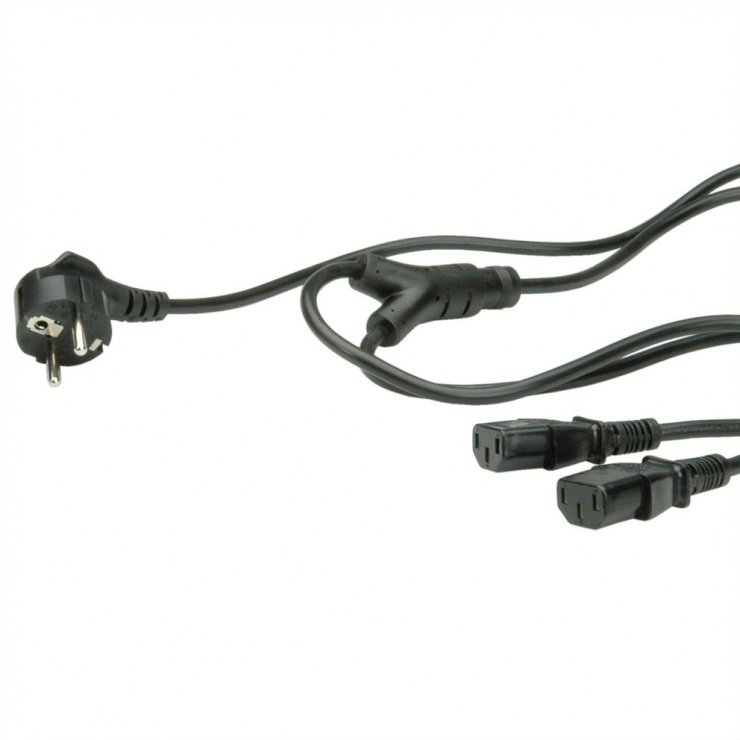 Cablu Y Alimentare Schuko C13 1.8m Value