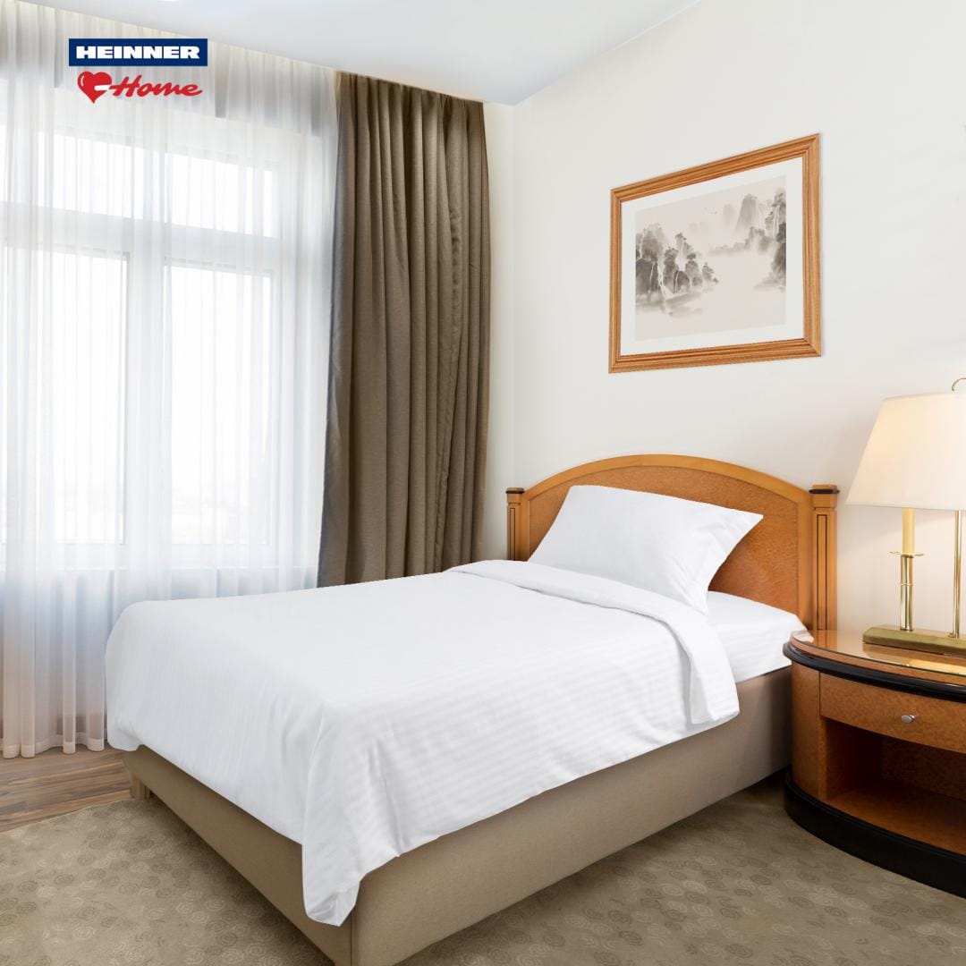 Lenjerie de Pat Single Damasc Stil Hotel | Generic - imagine 7
