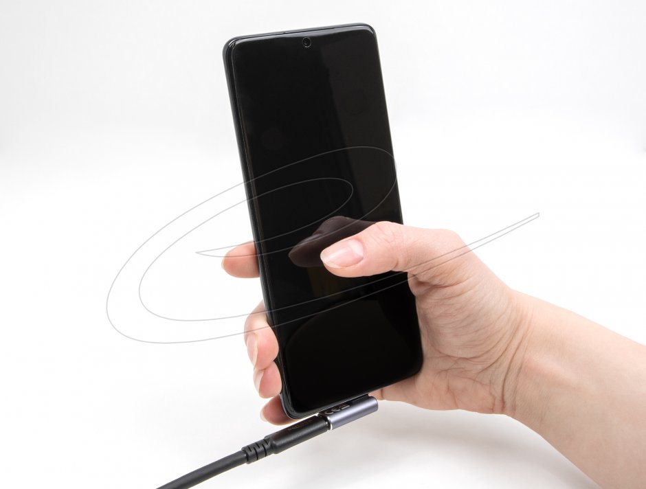 Adaptor USB-C 90° Delock, 8K, 240W - imagine 2
