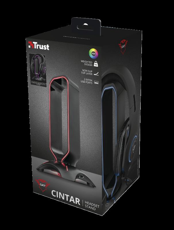 Suport Casti Trust GXT 265 Cintar RGB cu 2 Porturi USB - imagine 10