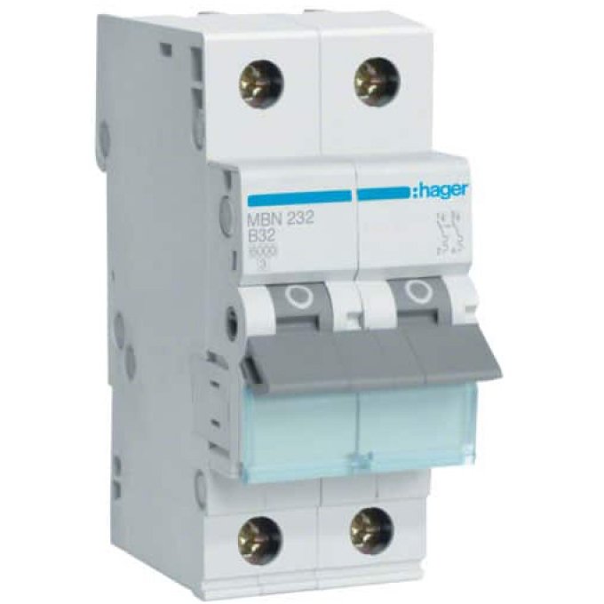 Siguranta Automata Hager 2P 32A 6kA Curba B