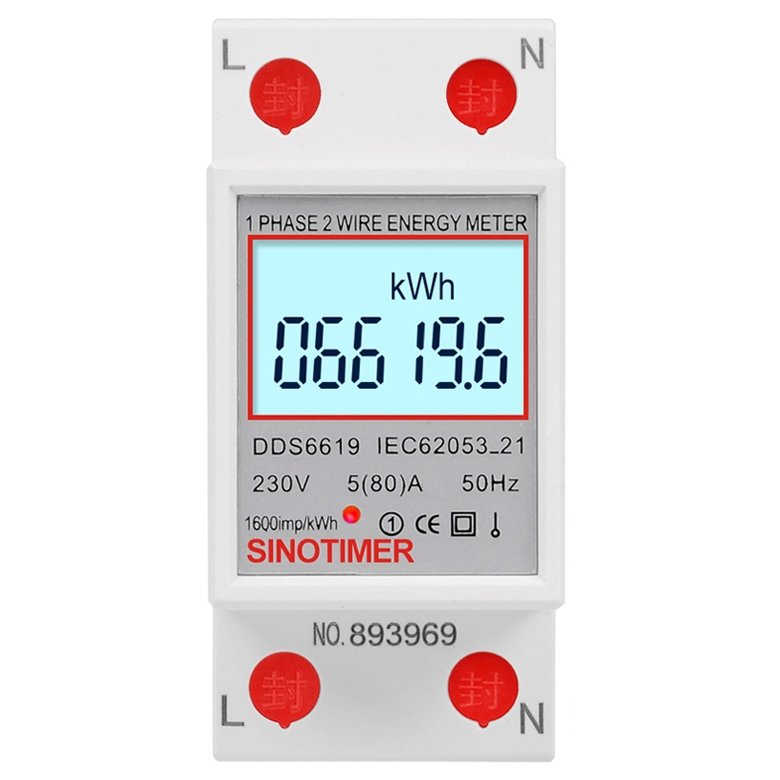 Contor Monofazat Sinotimer DDS6619, Digital LED