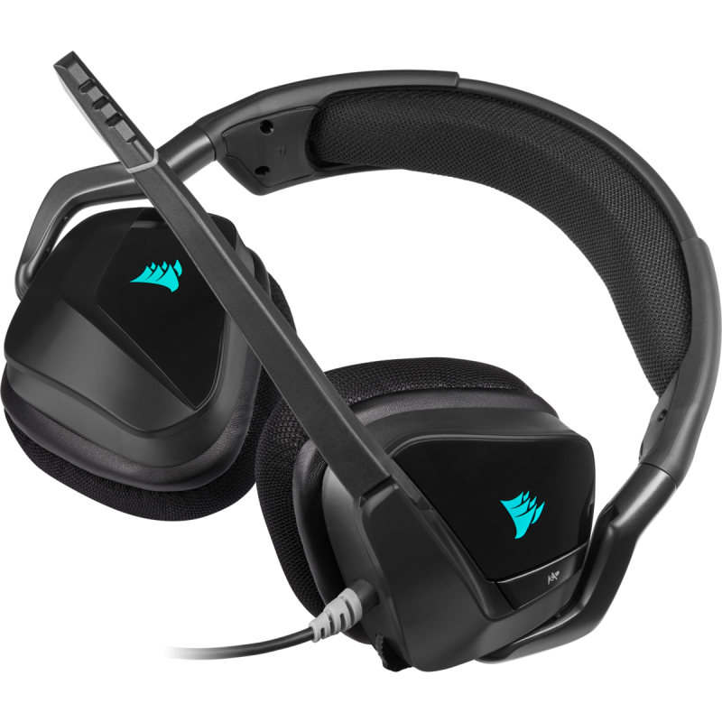 Căști Gaming Corsair Void RGB Elite Carbon Surround 7.1 - imagine 2