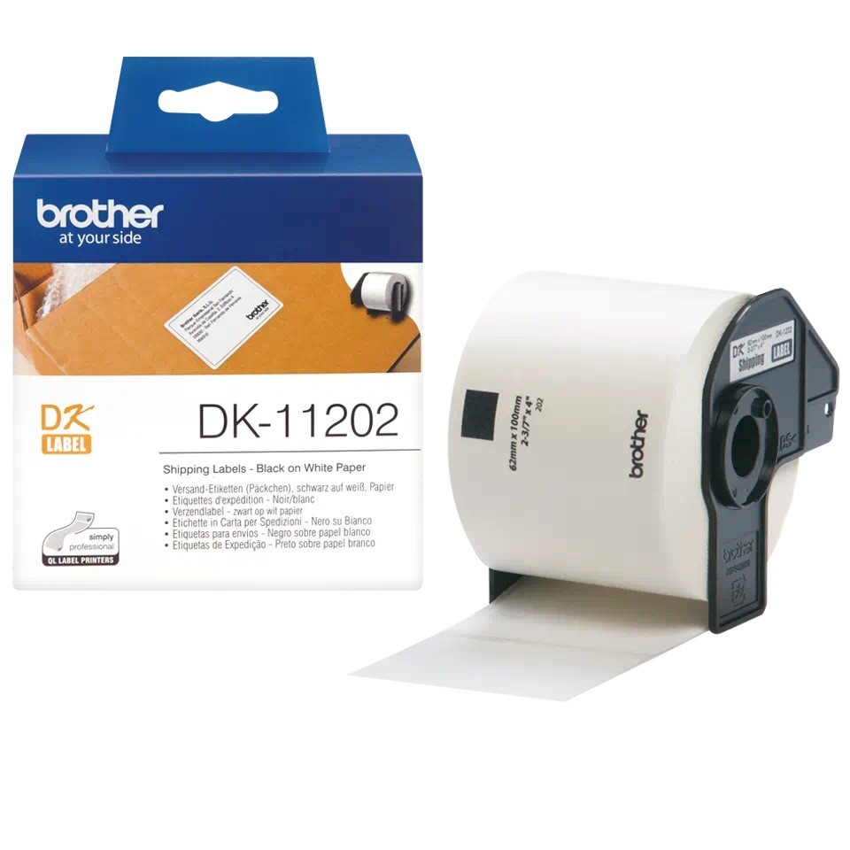 Etichete Brother DK11202 62x100mm 300buc - Organizare Eficientă