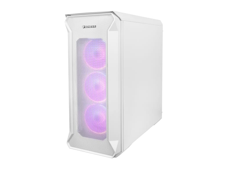 Carcasa Genesis IRID 505 V2 ARGB Alb - Mid Tower Glass - imagine 2