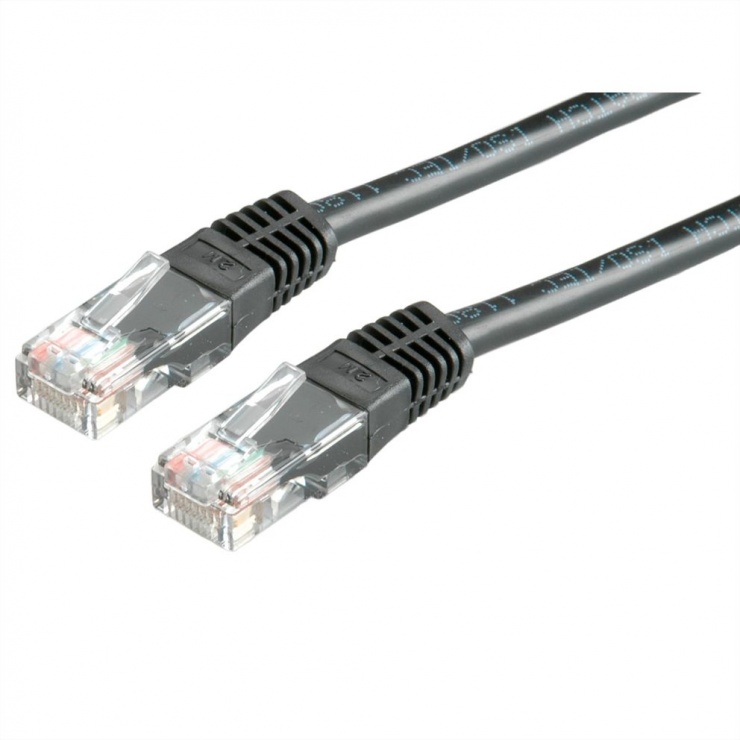 Cablu Retea UTP Cat.6 7m Negru Value
