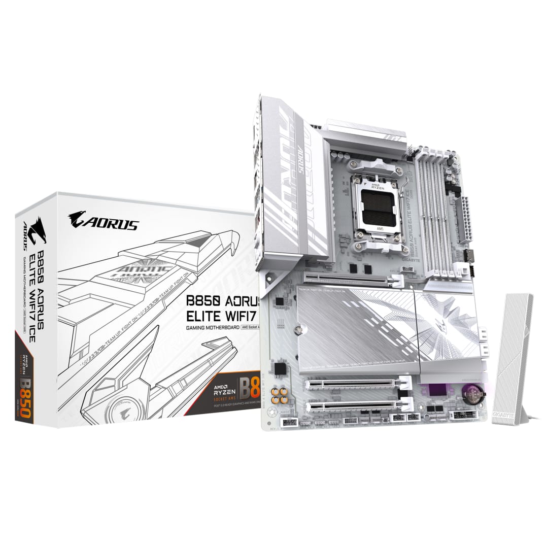 Placă Bază Gigabyte B850 AORUS ELITE WIFI7 ICE AM5 DDR5 - imagine 2