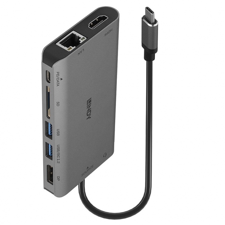 Docking Station USB-C 4K Lindy 100W PD