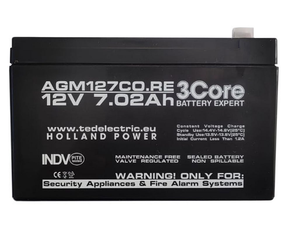 Acumulator Centrala Alarma 12V 7AH 3core