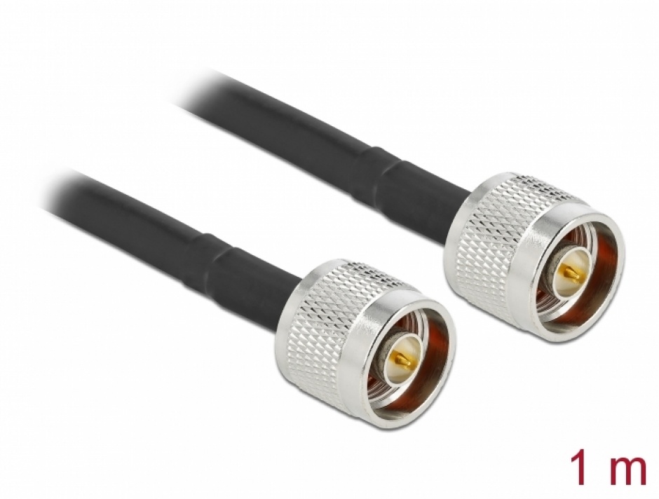 Cablu Antena N T-T 1m Low Loss Delock