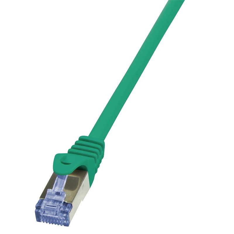 Cablu Patch Cord LogiLink Cat6a 0.5m S/FTP Verde 10Gbps