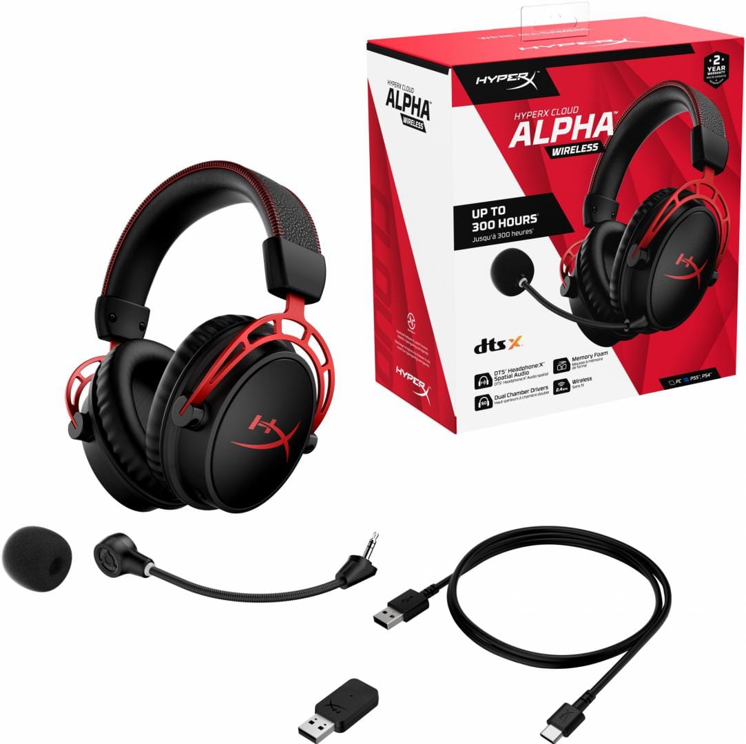 Casti Gaming HP HyperX Cloud Alpha Wireless - 300h Autonomie - imagine 3