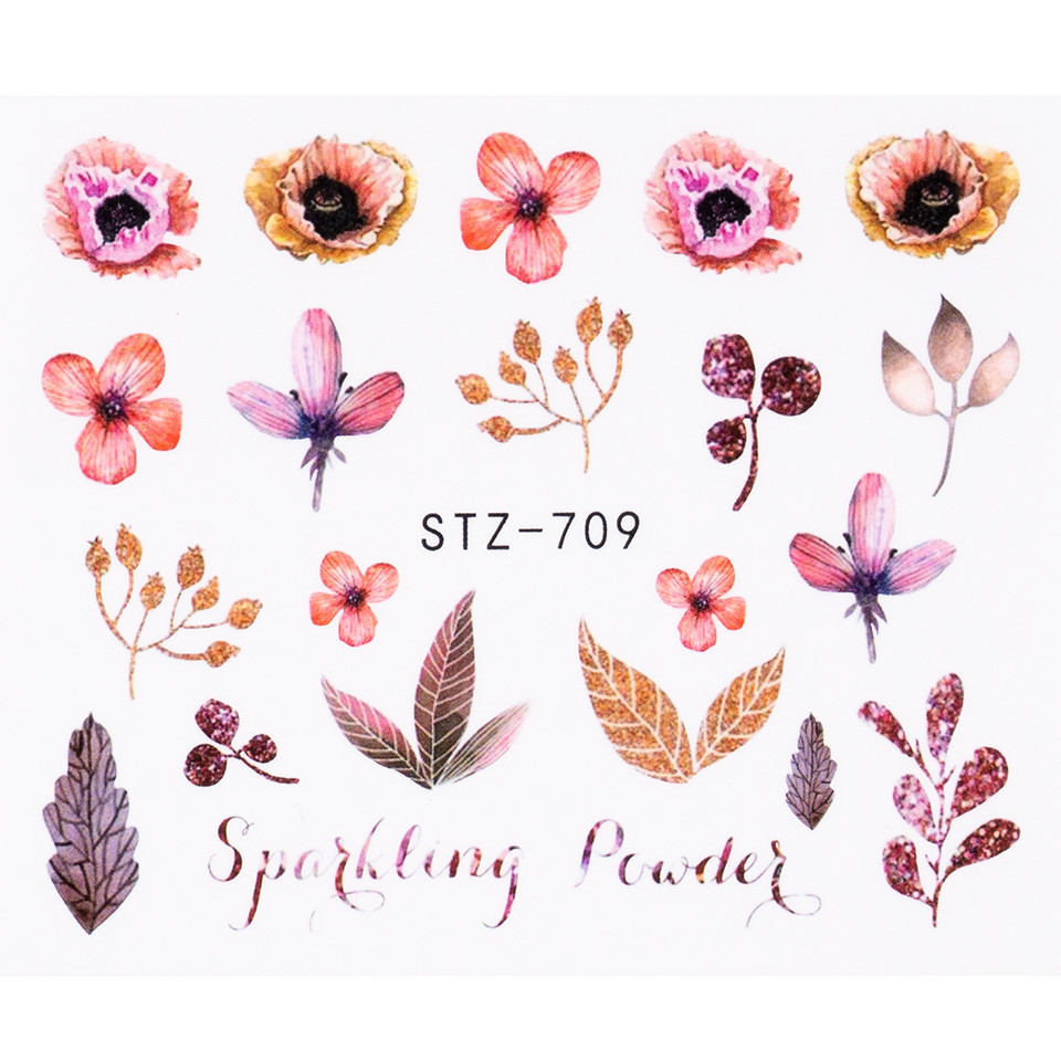 Tatuaj Unghii LUXORISE Flower Love STZ-709