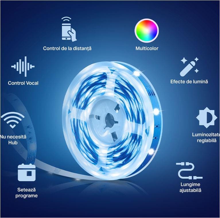 TP-Link Tapo L900-10 Bandă LED Smart 2x5m, 16 Milioane Culori - imagine 3