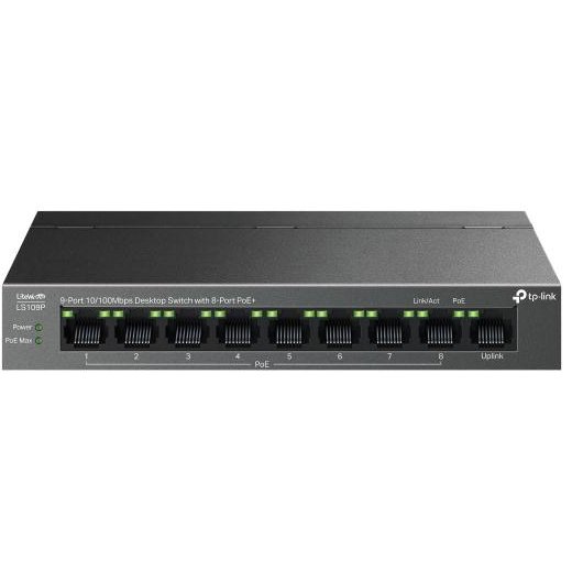 TP-Link LS109P Switch 8 Porturi PoE, 63W