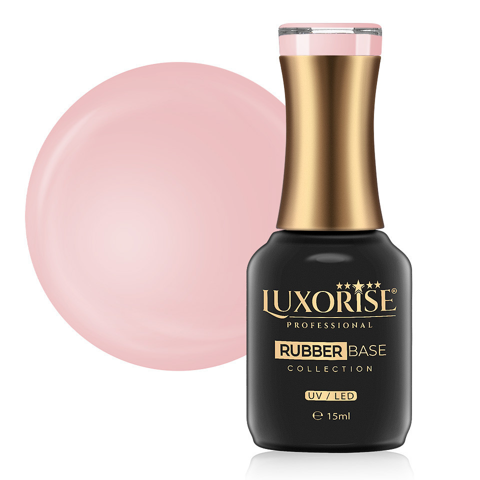 Rubber Base Luxorise Bloom Time 15ml pentru Unghii Fragile