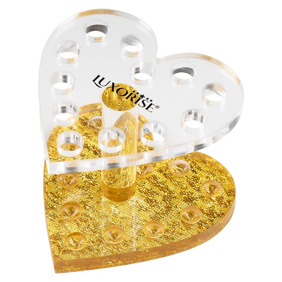 Suport Pensule Golden Heart Luxorise, 12 Sloturi