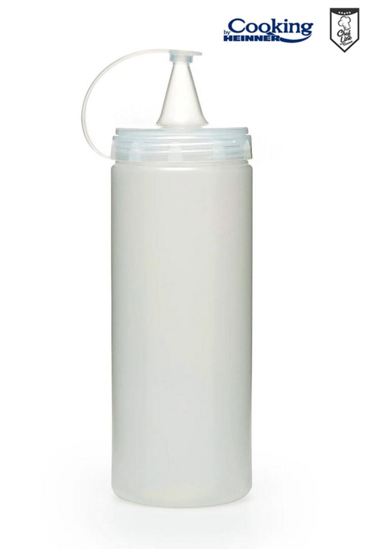 Dispenser Sosuri 700ml Heinner - Sticla Transparenta Profesionala