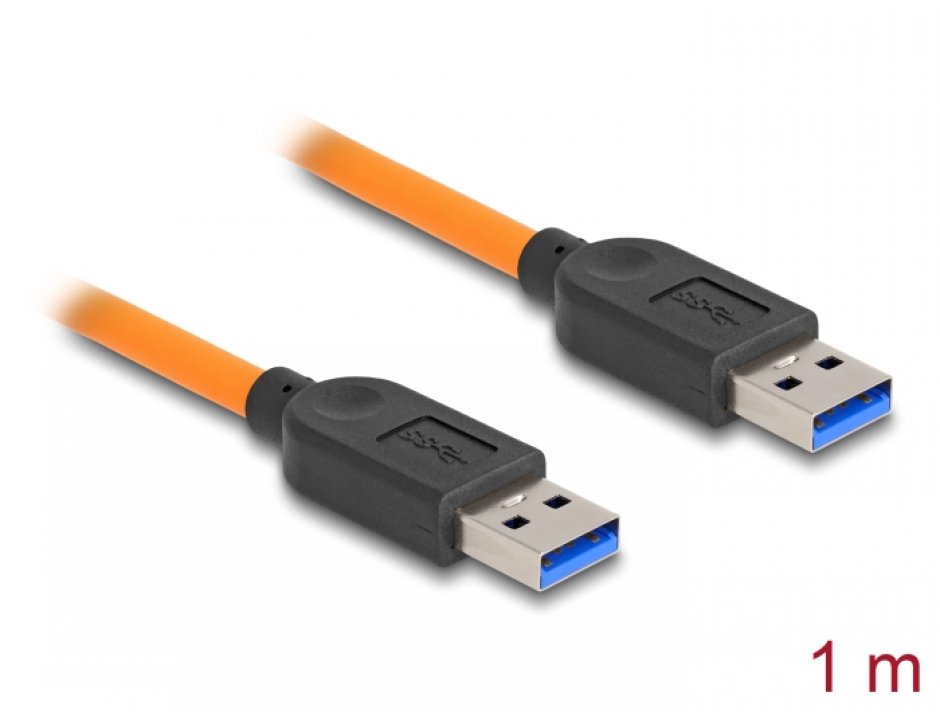 Cablu USB 3.1 Delock Orange, 1m, Tethered Shooting