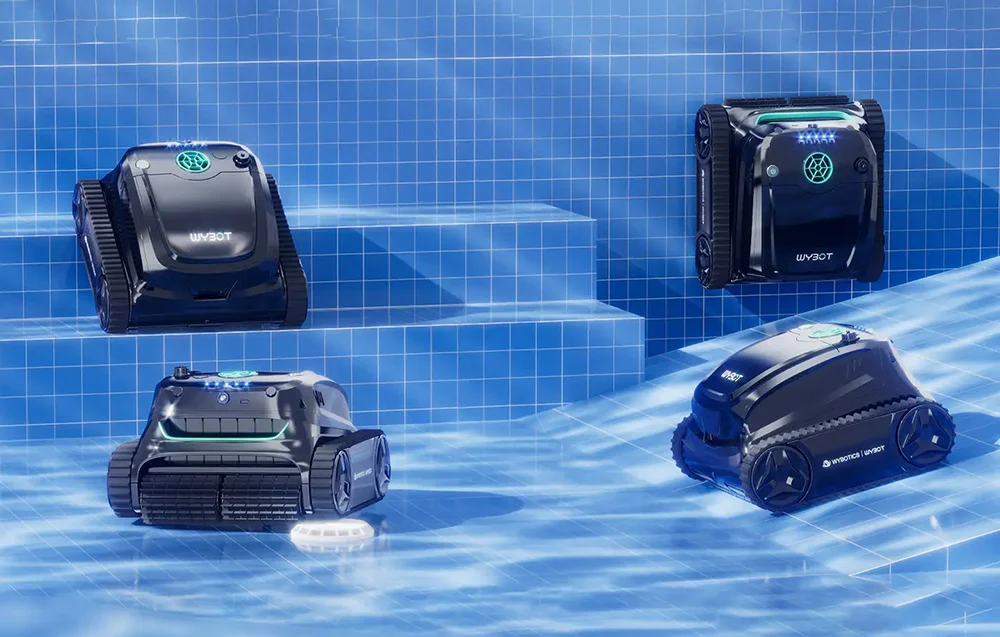 Robot curățat piscine Wybot S2 Solar Vision, solar, AI - imagine 10