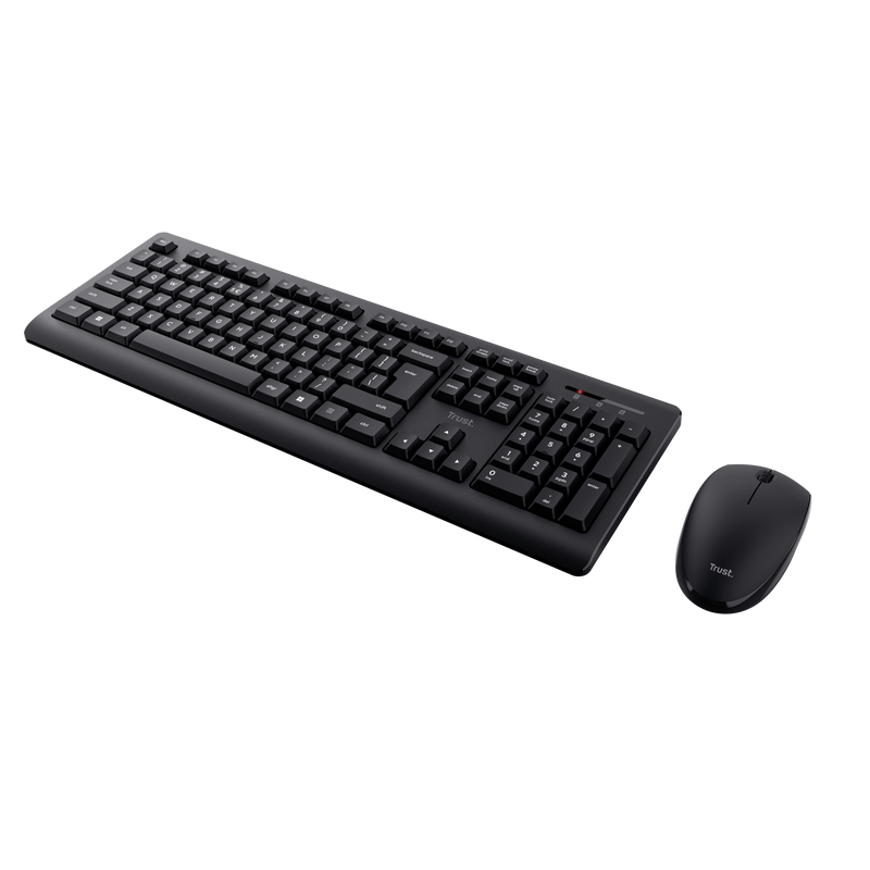 Kit Wireless Trust Primo Negru - Tastatură și Mouse 1200 DPI - imagine 4