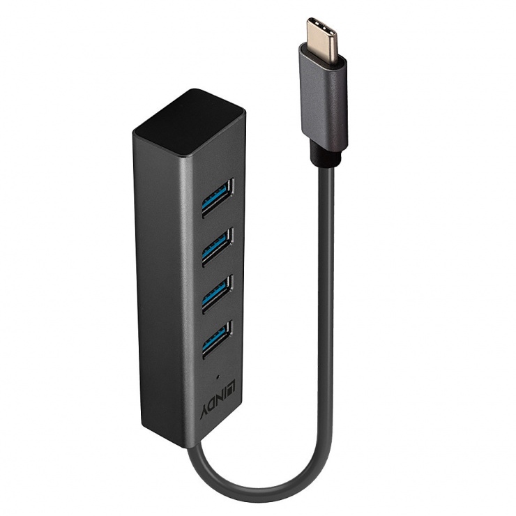 Hub USB-C 4x USB-A 5Gbps Lindy