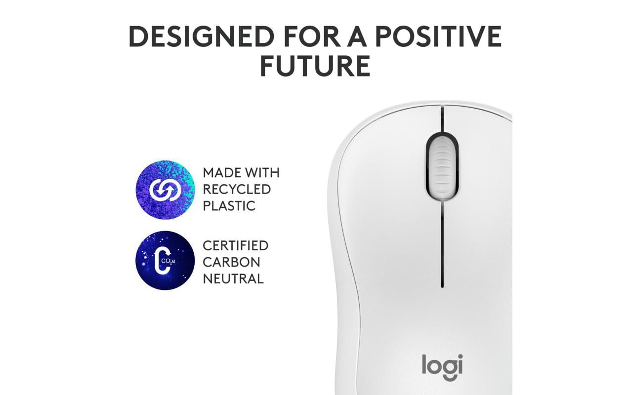 Mouse Wireless Silent Logitech M240 Bluetooth - Alb - imagine 8