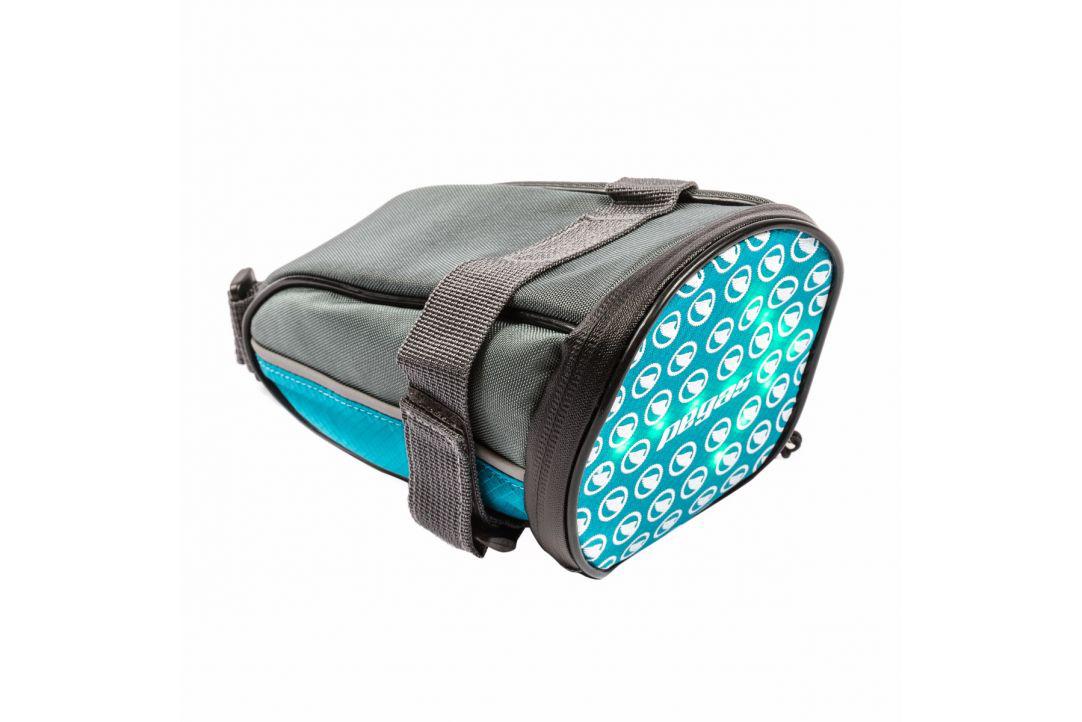 Borsetă Șa PEGAS 30LED cu Semnalizare Wireless - Gri/Albastru