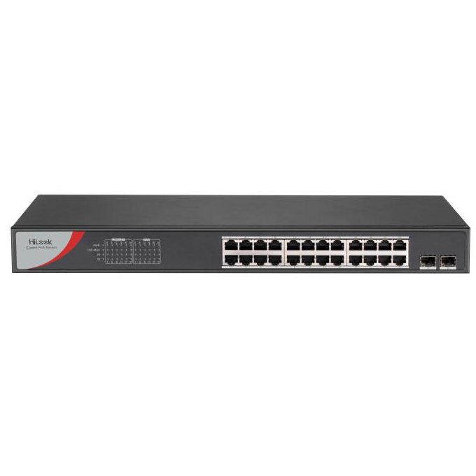 Switch PoE Hikvision HiLook NS-0526P-225, 24 porturi PoE
