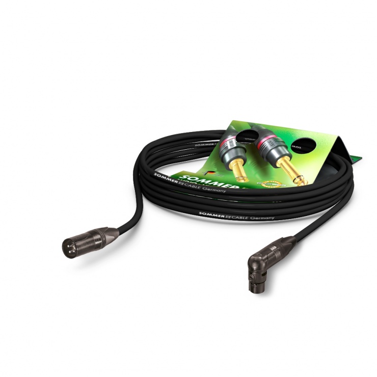 Cablu XLR Hicon 2.5m, Unghi 90°, Calitate Studio