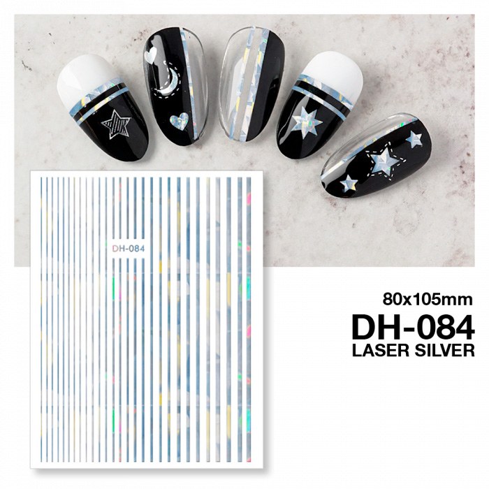 Matriță Autocolantă Laser Silver Nailshop