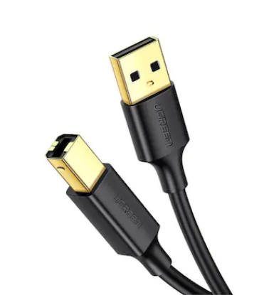 CABLU USB Ugreen pt. imprimanta, "US135" USB 2.0 (T) la USB 2.0 Type-B (T), 3m, conectori auriti, negru, "10351" (timbru verde 0.18 lei) - 69573038... - imagine 3