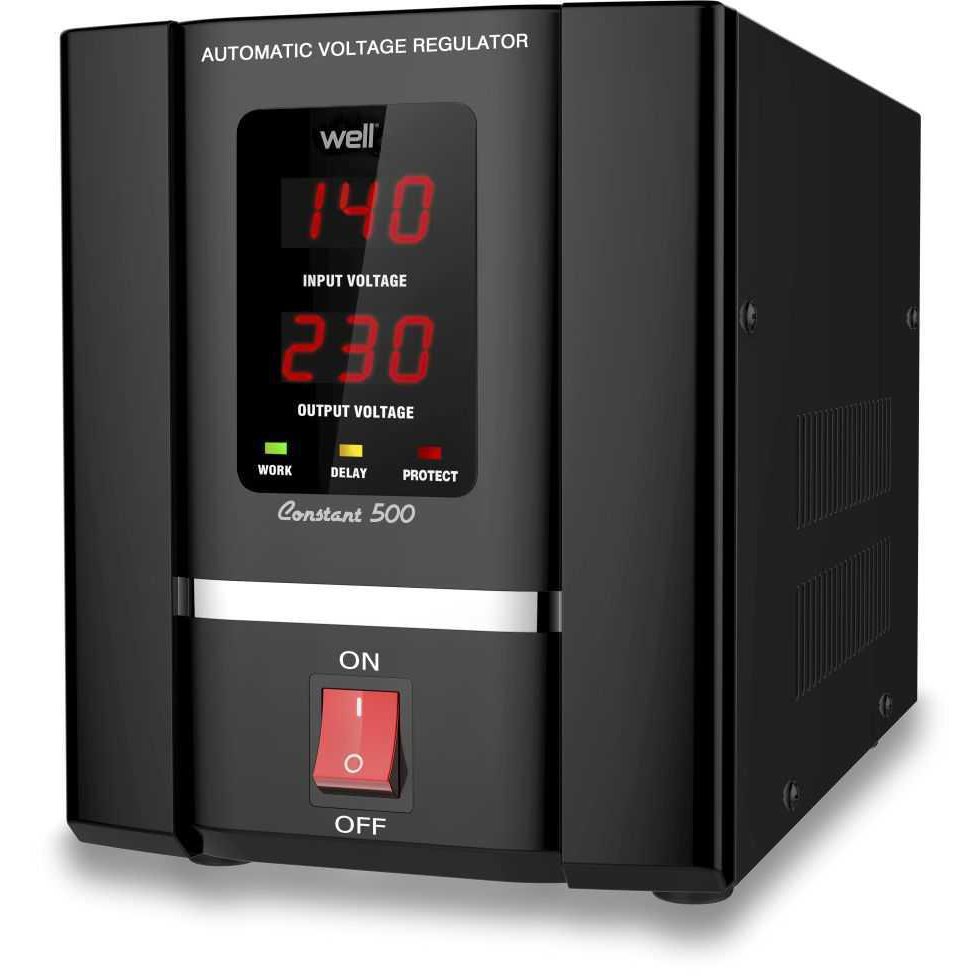 Stabilizator Tensiune Well 500VA, Protecție Servo