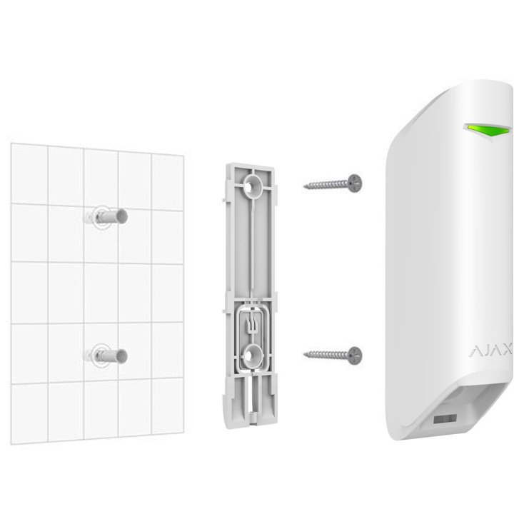 AJAX MotionProtect Curtain WH, detector wireless cortină