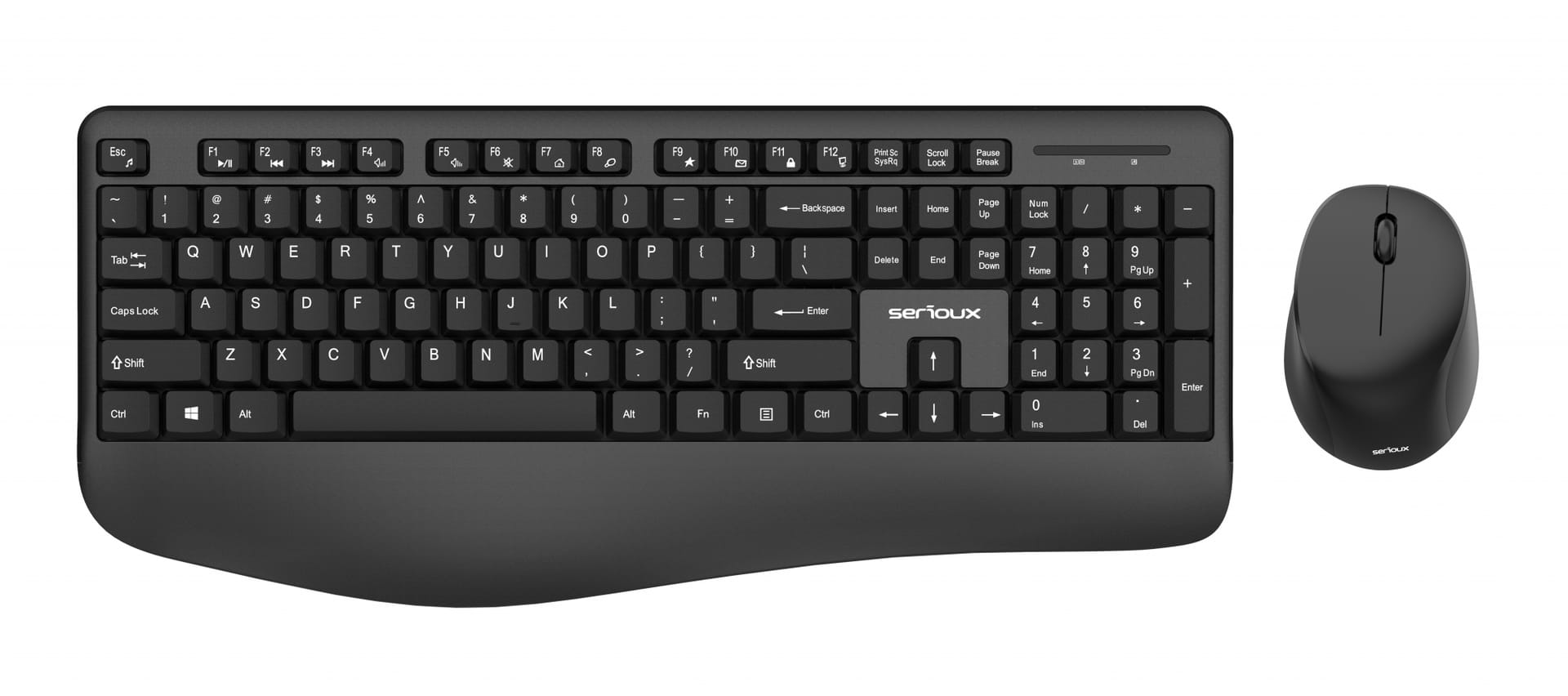 Kit Tastatură Mouse SERIOUX NK9810WR Wireless 2.4GHz - imagine 2