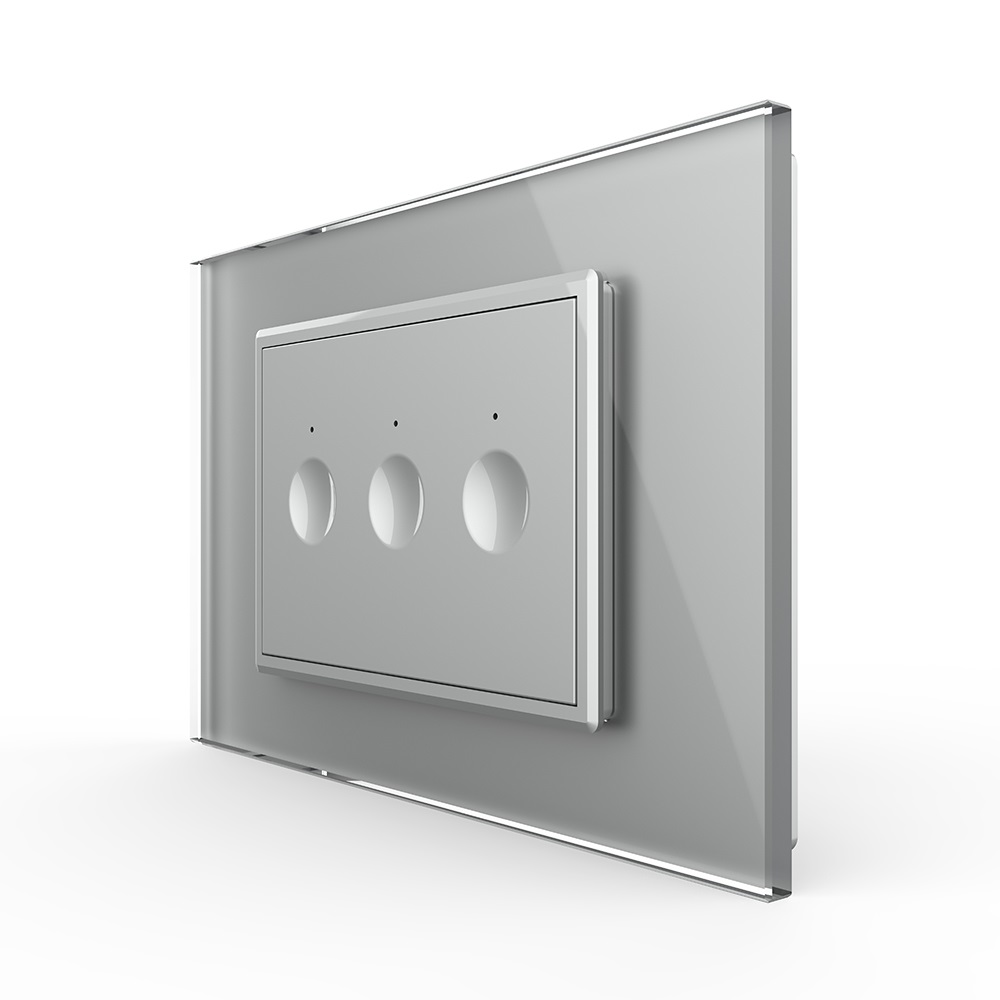 Întrerupător Triplu Touch Livolo, Sticlă, Standard Italian - imagine 13