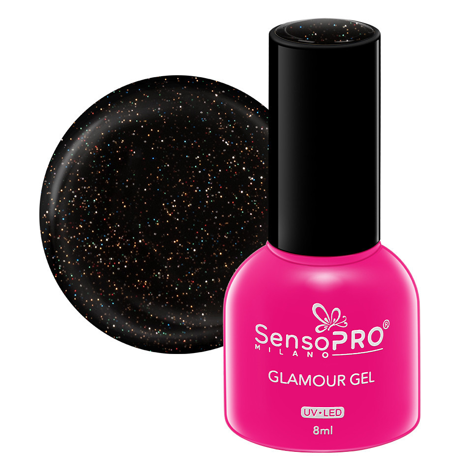 Oja Semipermanenta SensoPRO Black Diamonds 8ml