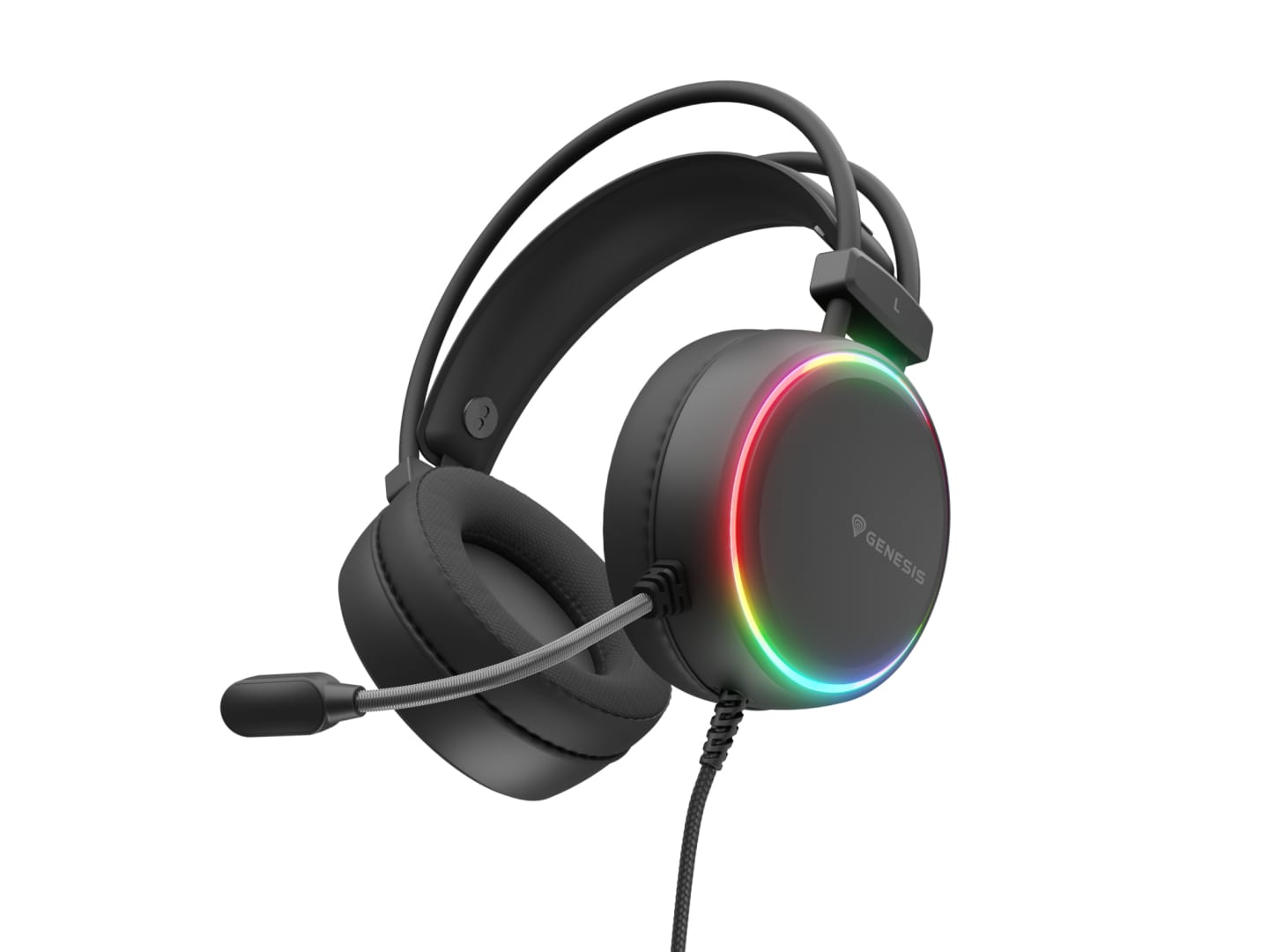 Căști Gaming Genesis Neon 613 G2 cu Microfon și RGB - imagine 3
